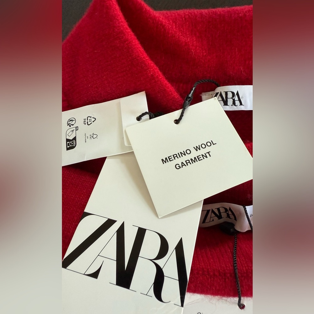Zara Scarlet Blazer and Skirt Ensemble - Picture 10 of 12